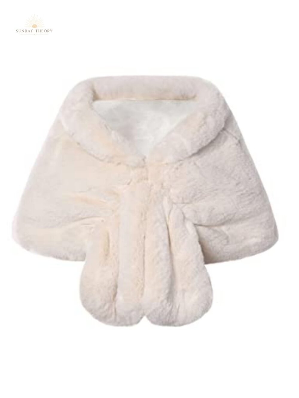 Faux Fur Collar Wrap Shawl Evening Cape Winter Cover Up